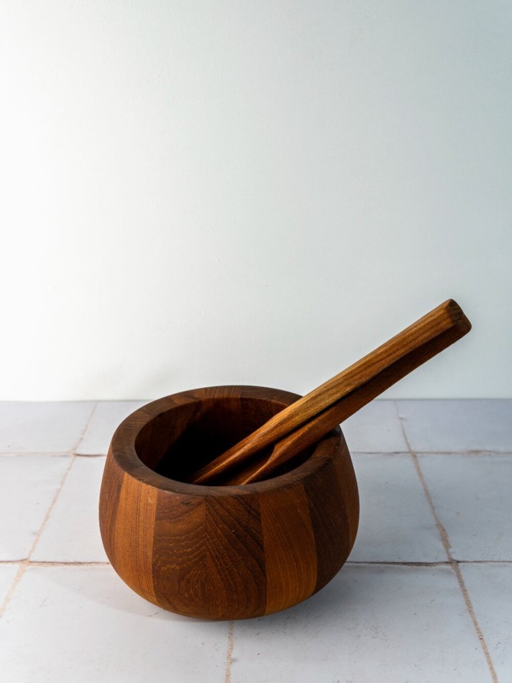 3 Piece Dansk Wood Bowl Salad Set